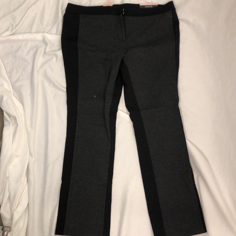NWT Ann Taylor: Black & gray straight legged pants